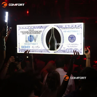 Présentoir de bouteilles LED en forme de billet de dollar, lumières de Noël, glorificateur de bouteilles