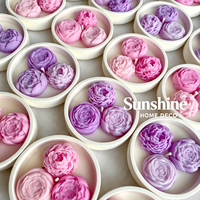 Lilin Aroma Mini Bunga dengan Label Nama Kustom, Lilin Kedelai Buatan Tangan 100% Alami, Hadiah Pernikahan Mewah Arab, Souvenir Pesta