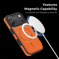 Étui de téléphone magnétique en cuir pour iPhone 14 15 Plus 17 Air 11 12 13 16 18 Pro Max avec fentes multi-cartes et protection antichoc