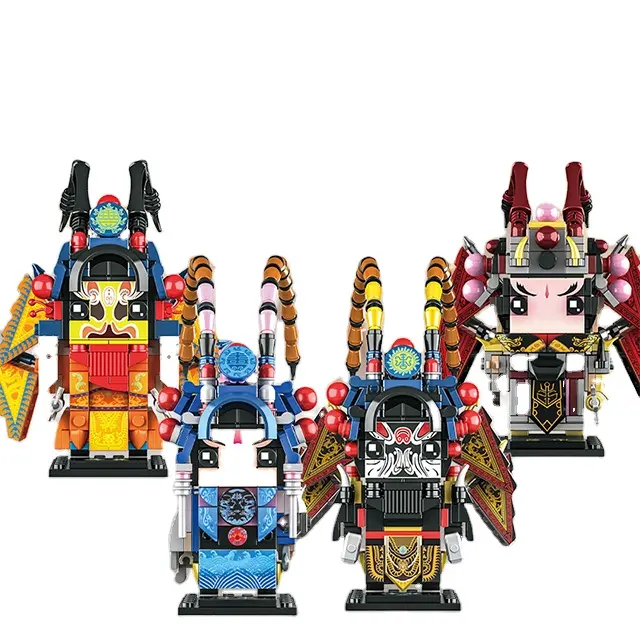 KAIYI History Character Small mini figure plastic toy kids Educational Blocks Building For Kids