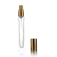 Flacon Vide de Parfum en Gros, 10 ml, Échantillon, Vaporisateur de Parfum Atomiseur 10 ml, Carré, Format Voyage, Bouteille en Verre avec Vaporisation Fine