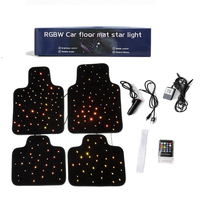 Nouveau tapis de sol convexe ciel étoilé, best-seller, compatible avec tous les modèles de véhicules, effets lumineux étoilés clignotants contrôlés par application