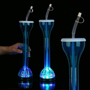 Gobelet lumineux LED pour Daiquiri 24oz 700ml en plastique avec couvercle, personnalisable, vente en gros - Product Image 4