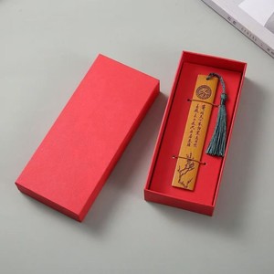 Set de Regalo Promocional con Marcador de Libros de Bambú y Madera Antiguos en Caja de Regalo, Ideal para la Temporada de Graduación y el Día del Maestro - Product Image 1