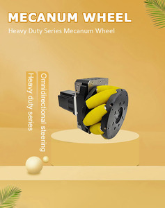 Roue omnidirectionnelle MDBOT AGV AMR 125 mm avec <span class=keywords><strong>moteur</strong></span> servo 200 W, roue Mecanum avec suspension à amortisseur pour une manutention fluide des matériaux - Product Image 4