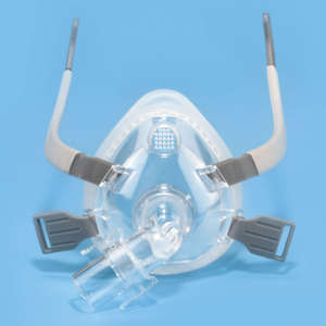 Venta al por mayor nuevo diseño máscara cojín reemplazo cara completa <span class=keywords><strong>BIPAP</strong></span> CPAP máscara con tocado - Product Image 5