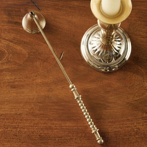 Classic Brass <b>Candle</b> Snuffer with Long Handle and Bell Tip for Taper and Pillar <b>Candles</b> Smokeless Extinguisher - Product Image 1
