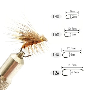 Mouches artisanales pour <span class=keywords><strong>la</strong></span> pêche à <span class=keywords><strong>la</strong></span> <span class=keywords><strong>mouche</strong></span> sèche, caddis en poils de cerf, flottantes à haute flottabilité, appâts de surface, mouches Tenkara, pour <span class=keywords><strong>la</strong></span> truite et le brochet, caddis en poils d'élk. - Product Image 3