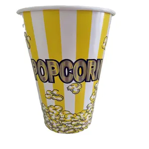 china manufacturer Popcorn Cup Bucket Tubs Custom Printied Disposable Food Grade