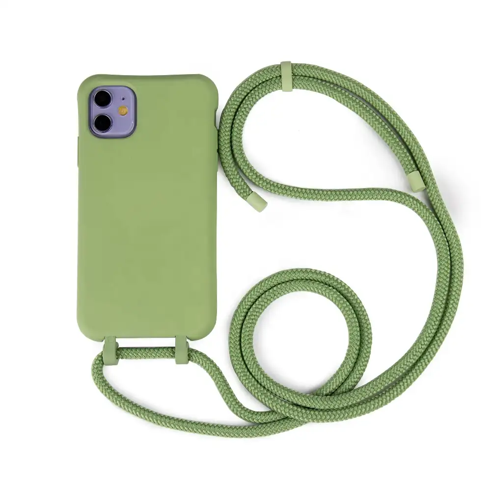 Casing Ponsel dengan Tali Kalung Yang Dapat Dilepas, Grosir dengan Tali Gantungan untuk iPhone 11 12 13 Pro Max