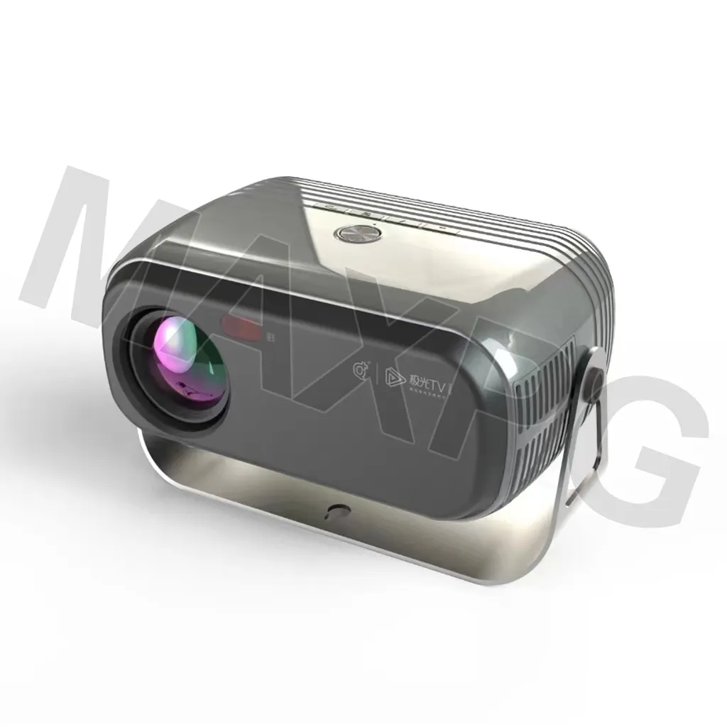 unterstützt HD 1080P Projektor Android 12 WiFi 3D Video Heimkino LED Smart Beamer Mini tragbar