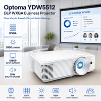 Proyector Empresarial Optoma YDW5512 DLP WXGA para Salas de Reuniones, 3800 Lúmenes, Compatible con 3D y Altavoz Integrado de 10W