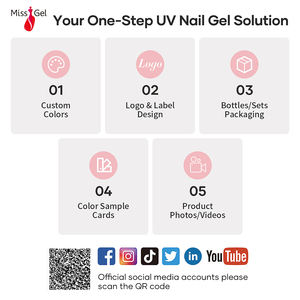 MissGel, venta al por mayor, OEM, profesional, de larga duración, UV LED, TPO, fabricante de <span class=keywords><strong>Gel</strong></span> para uñas, Soak Off, Hema Free, esmalte de <span class=keywords><strong>Gel</strong></span> de una capa - Product Image 5