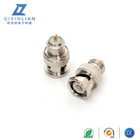 Conector coaxial RF de cobre puro macho BNC de 50 ohmios, enchufe tipo soldadura moldeado por inyección