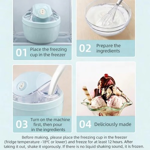 Machine à glace automatique en 15 minutes, mini, prise EU/US, pour gelato maison rapide pour enfants et adultes - Product Image 3