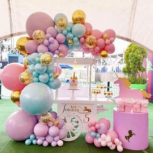 Kit d'arc-en-ciel avec des ballons macarons, pièces, pour licorne magique, <span class=keywords><strong>Pastel</strong></span>, glaces, fête d'anniversaire, stand Photo, fête en arrière-plan - Product Image 5