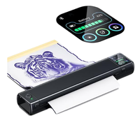 Imprimante à stencil pour tatouage Phomemo M08F Plus avec écran tactile, machine de transfert thermique sans fil A4 pour artistes, imprimante à tatouage portable