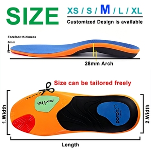 Solette Ortopediche con Supporto per Arco Plantare, Bestseller per <span class=keywords><strong>Corridori</strong></span> e Piedi Piatti, per Sport - Product Image 4