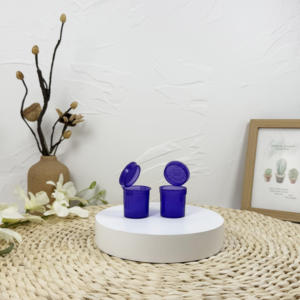 Flacon à couvercle à charnière en plastique avec logo personnalisé Tube coloré de 98mm à l'épreuve des enfants pour l'emballage des capsules - Product Image 4