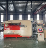 Machine automatique de cintrage et de formage d'étriers en acier, nouvelle machine CNC avec moteur 37,5 kW, PLC, pour le redressement et la découpe des barres d'armature