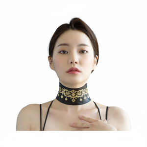 KISSMUSES Feuille de masque de levage de cou en coton pour femmes Vente chaude Utilisation du visage pour l'émotion et l'inspiration Marque passionnée - Product Image 2