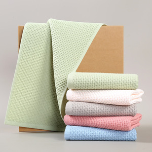 Asciugamano da bagno <span class=keywords><strong>in</strong></span> <span class=keywords><strong>cotone</strong></span> 100% lavorato a maglia Waffle Premium <span class=keywords><strong>asciugamani</strong></span> fatti a mano - Product Image 2