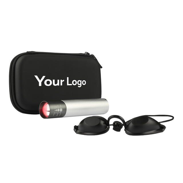 Portable 660 nm LED Red Light Torch with Rechargeable Battery and Adjustable Dimmer for Pulse Function