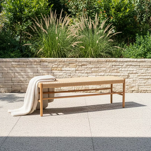 อิทสึกิ โต๊ะม้านั่งไม้เนื้อแข็งทรงสี่เหลี่ยมผืนผ้า ทันสมัย เรียบง่าย ทนทาน และทำความสะอาดง่าย สำหรับเฟอร์นิเจอร์บ้าน ห้องนั่งเล่น ห้องนอน ห้องรับประทานอาหาร - Product Image 5