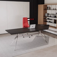 Nouvelle table basse rectangulaire moderne en bois avec pieds en acier inoxydable pour salon, bureau à domicile, table d'appoint de luxe