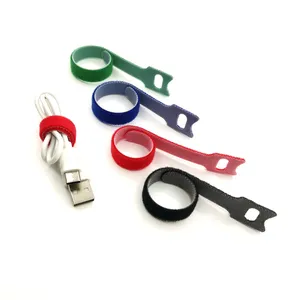 China Suppliers Fast Delivery Reusable Adjustable Hook Loop Cable Tie