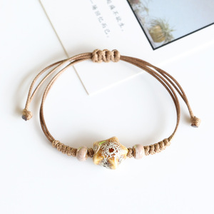 Bracelets tissés en perles de céramique de style ethnique coloré, <span class=keywords><strong>petits</strong></span> <span class=keywords><strong>bijoux</strong></span> pour couples, vente en gros d'usine - Product Image 2