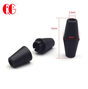 Diskon besar gesper hitam gesper plastik jepit pengaman terpisah dengan 3mm 4mm lubang untuk Kalung Gelang perhiasan pembuatan tali pakaian - Product Image 2