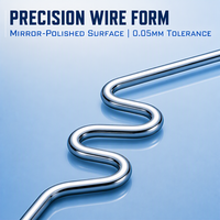 Pièces de pliage de fil CNC sur mesure, fabricant de formes de fil en acier inoxydable, OEM