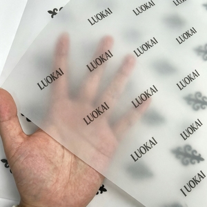 Hot Sale Custom Logo <b>Printing</b> Translucent Tracing <b>Paper</b> Sheets Any Size Vellum Tissue for Boutique Retail Shop Gift Wrap - Product Image 1