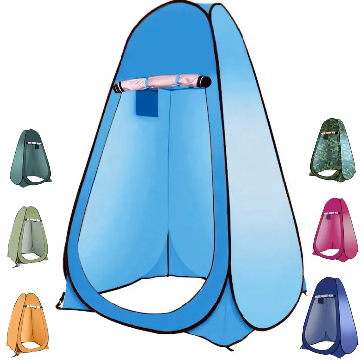 Automatic Pop Up Camping Tent Folding Pop Up Beach Shower Camping Dome Privacy Shower Room Tent Portable Toilet Tent
