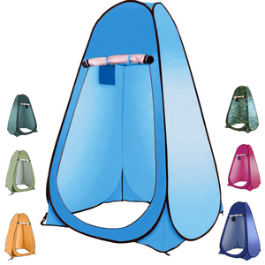 <span class=keywords><strong>Tente</strong></span> de <span class=keywords><strong>camping</strong></span> automatique Pop-Up <span class=keywords><strong>Tente</strong></span> de <span class=keywords><strong>toilette</strong></span> portable avec salle de douche privée <span class=keywords><strong>pour</strong></span> la plage ou l'extérieur Conception de dôme pliable facile - Product Image 1