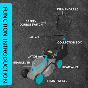 Uso domestico potente 1600W falciatrice elettrica a spinta a mano tagliaerba per il taglio dell'erba di grado industriale - Product Image 5