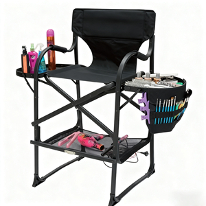 Sedia da Massaggio Portatile Facile da Trasportare, Sedia Pieghevole in Alluminio per Trucco, Ufficio, Pesca e Spiaggia - Product Image 1