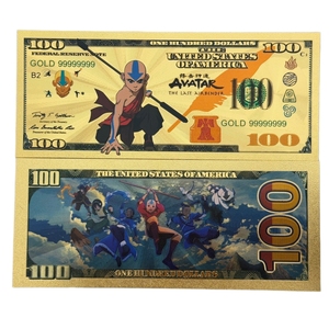 Billets de banque Anime Avatar 2026 America 4 modèles plaqués or 24 carats pour cadeaux - Product Image 4