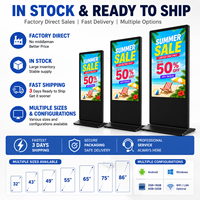 Pantalla de Publicidad Interior de 55 Pulgadas, Pantalla Táctil Android, Kiosco Digital, Señalización Digital y Pantallas para Publicidad