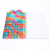 Burbuja Popper de silicona de unicornio de colores A5, libro de notas en espiral de descompresión con dibujos animados, gran oferta