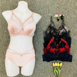 Ensemble soutien-gorge anti-affaissement sexy pour femme, idéal pour l'été et le quotidien, pour petites poitrines qui font l'illusion d'en avoir une plus grosse, lingerie grande taille en velours tricoté fin - Product Image 2