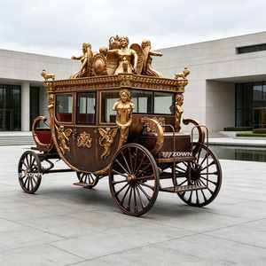 Carroza Real Personalizada a Medida, Estilo Carruaje de Caballos para Turismo Histórico y Servicios de Apoyo - Product Image 1