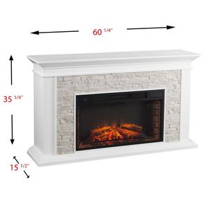 Elegante <span class=keywords><strong>Chimenea</strong></span> <span class=keywords><strong>de</strong></span> Imitación <span class=keywords><strong>de</strong></span> Piedra Independiente con Control Remoto y 1200W <span class=keywords><strong>de</strong></span> Potencia para Uso en Hoteles y Hogares - Product Image 4