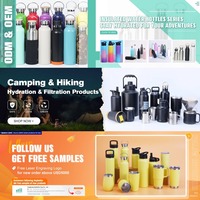 Bouteille d'eau de randonnée avec couvercle en bambou, logo personnalisé, 750 ml, 1 L, double paroi en acier inoxydable, isolée sous vide, pour sport, camping, eau glacée hydrogénée