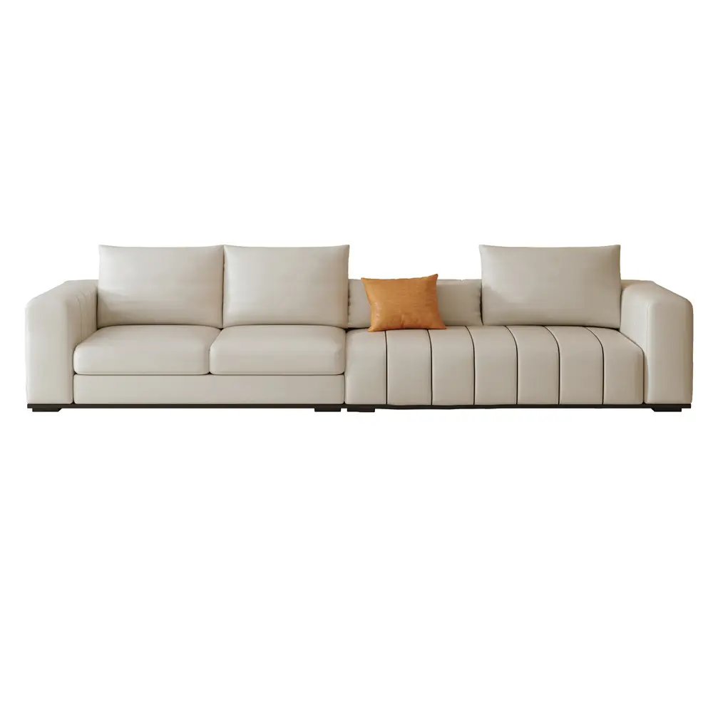 Neue italienische Luxus-Stil moderne Schnitts ofa Licht Luxus einfaches Design Sofa Set Wohnzimmer möbel