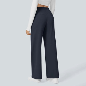 <span class=keywords><strong>Pantaloni</strong></span> da Completo Vintage da <span class=keywords><strong>Donna</strong></span>, a <span class=keywords><strong>Vita</strong></span> <span class=keywords><strong>Alta</strong></span>, Larghi, Dritti, Stropicciati, con Tasche, per Ufficio, Sport all'Aperto e Tempo Libero - Product Image 2
