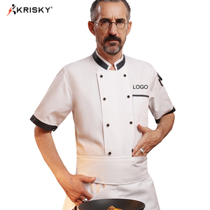 5 estrellas Hotel personal Chef camisa Xxxxxl cocina Unisex Chef chaleco camiseta camarero uniformes y diseño de uniforme de Hotel - Product Image 3