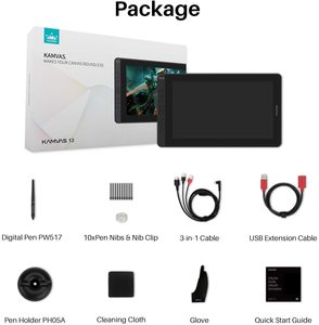 Tableta Gráfica Digital Huion <span class=keywords><strong>Kamvas</strong></span> 13 de 13.3 Pulgadas, Profesional, Portátil, con Dos Modos de Lápiz Digital - Product Image 6