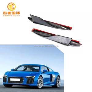 Divisores de parachoques de coche de fibra de carbono de vacío R8 de 2 puertas 2016-2018 de alta calidad para Audi R8 flancos de parachoques trasero - Product Image 1